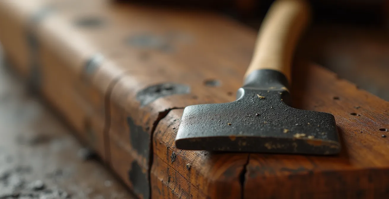 Vue macro d'une texture de bois dans un espace de séminaire