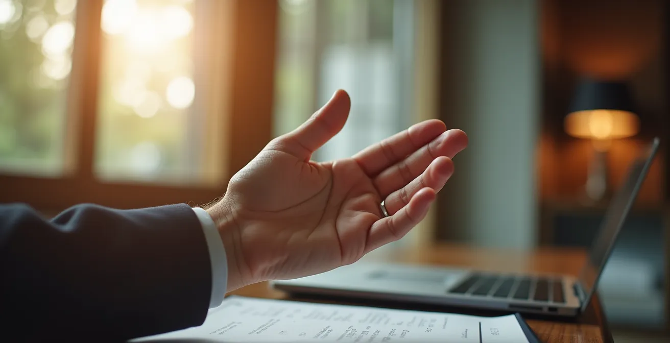 Détail architectural d'un espace de réunion avec lumière naturelle et volumes ouverts